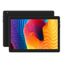 Techsconnect 10-inch Android tablet with 32GB storage, dual cameras, IPS touchscreen, Wi-Fi, and 6000mAh battery in black.