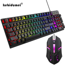 Techsconnect 104-key backlit mechanical gaming keyboard with waterproof luminous keys and matching mouse for PC, laptop, or office use.