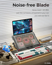 Techsconnect 17.3-inch laptop cooling pad with red LED lights and five fans for optimal airflow and cooling.
