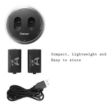 Techsconnect 2-pack rechargeable Xbox batteries with charging station, 2800mAh capacity, and smart LED indicator for Series X, Series S, and Xbox One