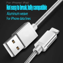 Three 10-foot braided iPhone Lightning USB cables from DailySale, durable mobile charging and data transfer accessories.