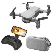 Dolphin Tracker aerial drone with RFID for lost object recovery, flying over a landscape with camera and GPS features visible.