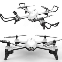 Dolphin Tracker aerial drone with RFID technology flying over a landscape, used for lost recovery and surveillance.