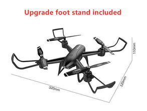 Aerial drone by Dolphin Tracker with RFID for lost recovery, flying over a landscape with a camera mounted on the drone.