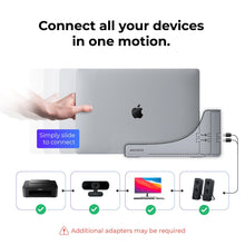 Ascrono MacBook Docking Station with multiple ports and sleek design for expanded connectivity and easy workspace setup.