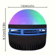 Techsconnect Aurora Borealis starry sky projector night light displaying colorful galaxy effects with remote control and seven lighting modes.