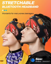 Techsconnect Bluetooth 5.4 sleep headphones headband with butterfly design, wireless sports earphones with speakers and microphone.