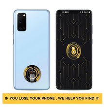 Digital Find My Phone tag by Mobile App I for Android, showing a small electronic device used to locate a phone.