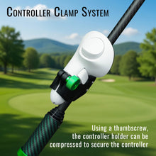 DeadEyeVR DriVR Elite adjustable VR weighted golf club handle accessory for Quest 2, 3, 3s, and Pro VR headsets.