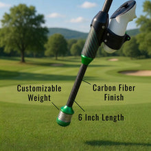 DeadEyeVR DriVR Elite adjustable weighted golf club handle accessory for VR, compatible with Quest 2, 3, and Pro VR headsets.