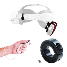 DeadEyeVR DriVR Elite adjustable VR weighted golf club handle accessory compatible with Quest 2, 3, 3s, and Pro VR headsets.