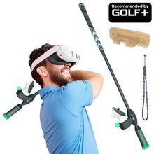 DeadEyeVR DriVR Elite adjustable VR weighted golf club handle accessory for Quest 2, 3, 3s, and Pro VR gaming.