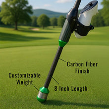 DeadEyeVR DriVR Elite adjustable VR weighted golf club handle accessory for Quest 2, Quest 3, and Pro virtual reality gaming.