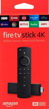 Techsconnect Fire TV Stick 4K streaming device with Alexa remote, TV controls, and Dolby Vision support displayed on a TV screen.