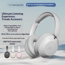 Wireless Bluetooth gaming headset by Dolphin Tracker, featuring RFID and lost recovery technology, with over-ear design and microphone.