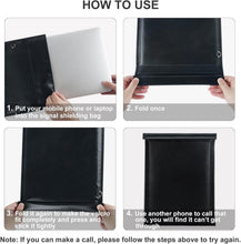 Set of five large Techsconnect Faraday bags for laptops, tablets, phones, and car keys, used to block electromagnetic signals.