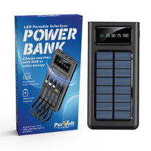 Pursonic LED Portable Solarsync Power Bank for charging electronics, compact design, ideal for power anytime, anywhere.