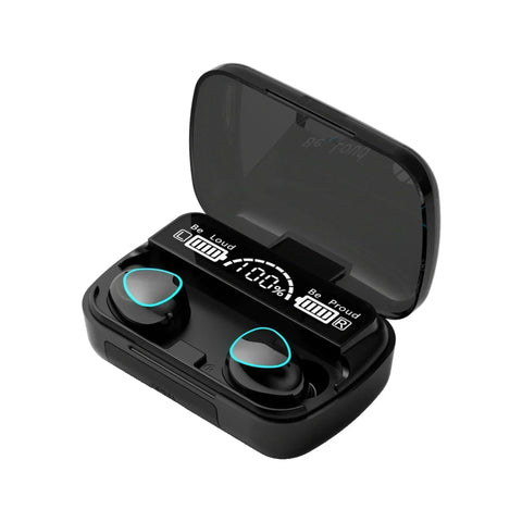 Techsconnect M10 wireless Bluetooth waterproof earphones with in-ear design, ideal for sports and compatible with Huawei, iPhone, Oppo, Xiaomi