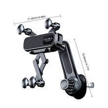 Techsconnect magnetic car phone holder for 4.7-7 inch smartphones, vent mount, shockproof design, GPS clip, and universal support.