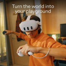 Meta Quest 3 512GB VR headset with 4K display, wireless design, and built-in sensors for mixed reality gaming and entertainment.