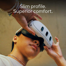Techsconnect Meta Quest 3 512GB VR headset with 4K display, wireless design, used for mixed reality gaming, fitness, and entertainment.