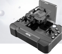 Compact Dolphin Tracker mini folding drone with RFID for easy flying and recovery, shown in a sleek, foldable design.