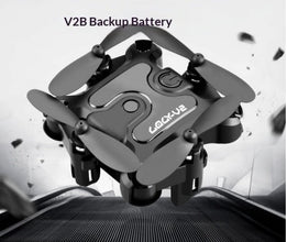 Mini folding drone by Dolphin Tracker with RFID for compact aerial photography and remote surveillance.