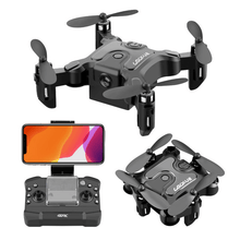 Mini folding drone from Dolphin Tracker with RFID, compact design, and advanced tracking features for lost recovery.