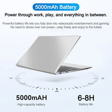TechsConnect 14.1-inch gaming and office laptop with Core i9, 32GB RAM, 2TB storage, ultra-slim design, Windows 11 Pro display