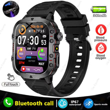 TechsConnect men's smartwatch with flashlight, Bluetooth call, fitness tracker, IP68 waterproof design for Android and iOS.