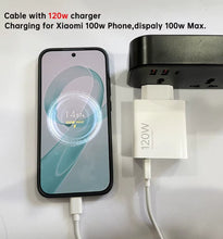Techsconnect USB Type C cable with turbo fast charging for Xiaomi Mi, Poco, and Redmi Note phones in black, multiple watt options.