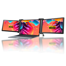 Portable Dolphin Tracker multi-screen display setup showing single, dual, and three-screen configurations for notebooks and sub-screens.