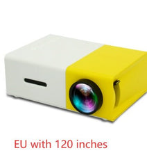 Dolphin Tracker portable 3D HD LED mini projector with HDMI, USB, and audio, ideal for home theater and cinema use.