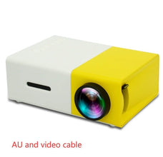 Dolphin Tracker portable 3D HD LED home theater projector with HDMI, USB, and audio for cinema and multimedia use.