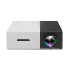 Dolphin Tracker portable 3D HD LED home theater projector with HDMI, USB, and audio ports, compact mini design for movie projection.