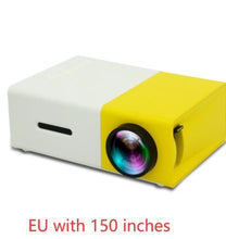 Dolphin Tracker portable 3D HD LED home theater projector with HDMI, USB, and audio ports, compact mini design for cinema use.