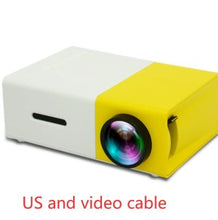 Dolphin Tracker portable 3D HD LED projector displaying home theater cinema with HDMI, USB, and audio features.