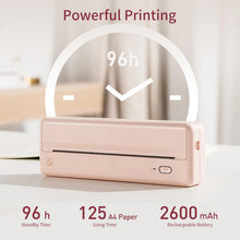 Beige portable wireless thermal inkless printer for Android and iOS devices by techsconnect, compact and lightweight for on-the-go printing.