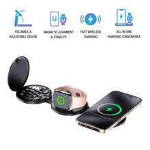 Pursonic Power & Sound Essentials Bundle with 5-in-1 folding wireless charging station and true wireless earbuds.
