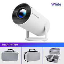 Portable TechsConnect Android 14 8K projector with dual Wi-Fi, 290 ANSI brightness, 180° flexible design, and Bluetooth 5.0 for outdoor cinema.