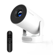 Techsconnect Projector Android 14 8K 1280x720P portable outdoor projector with dual Wi-Fi, 290 ANSI brightness, and flexible 180° design.