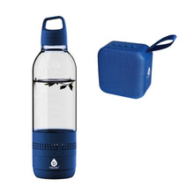 Pursonic wireless 2-in-1 hydration and sound bundle with a water bottle and portable speaker, ideal for on-the-go use.