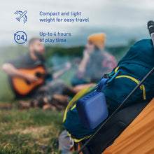 Pursonic Wireless Sound Duo portable Bluetooth speakers with sleek design, showcasing their compact size and dual speaker setup.