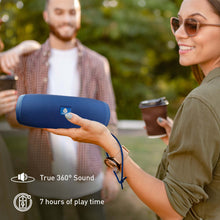 Pursonic Wireless Sound Duo portable speakers with dual speaker design, showcasing sleek black finish and compact size for 360° audio.