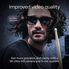 Techsconnect Ray-Ban Meta Wayfarer Gen 2 smart glasses with hands-free camera, calling, music, and AI features.