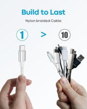Two white 1ft USB-C to USB-A CarPlay cables by Techsconnect, compatible with iPhone 17, 16, 15 Pro Max, and Air models.
