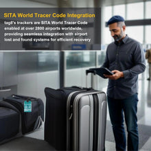 Pair of Smart Bag Security Tags by Global Lost Recovery Service for Bengaluru, designed to secure and identify luggage.