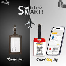 Two Smart Bag Security Tags with Turkey flag design, durable security tags from Global Lost Recovery Service for baggage safety.
