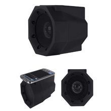 Dolphin Tracker smart magnetic induction resonance speaker with RFID technology, showing the device and its sleek design.