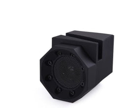 Dolphin Tracker magnetic induction resonance speaker showcasing sleek design and RFID technology for audio and tracking applications.